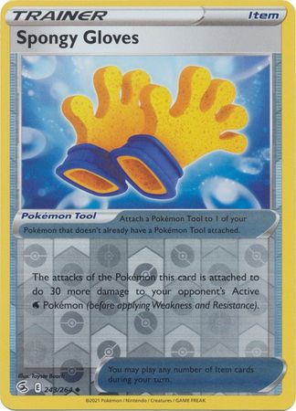 Spongy Gloves 243/264 Reverse Holo | Fusion Strike | Pokemon Card