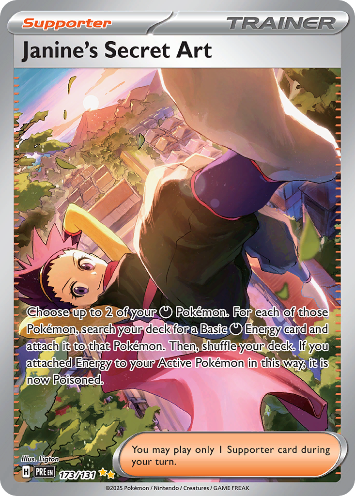 Janine's Secret Art 173/131 Special Illustration Rare | Prismatic Evolutions | Pokemon Card