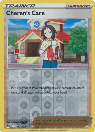 Cheren's Care 134/172 Reverse Holo | Brilliant Stars | Pokemon Card