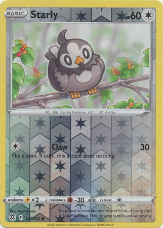 Starly 117/172 Reverse Holo | Brilliant Stars | Pokemon Card