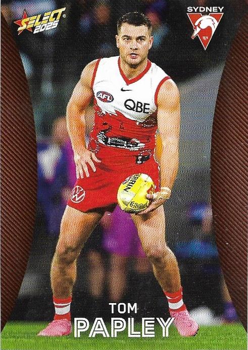 Tom Papley #174 Sydney Swans | 2025 Select AFL Footy Stars | Trading Card