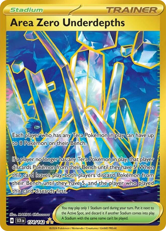 Area Zero Underdepths 174/142 Hyper Rare | Stellar Crown | Pokemon Card