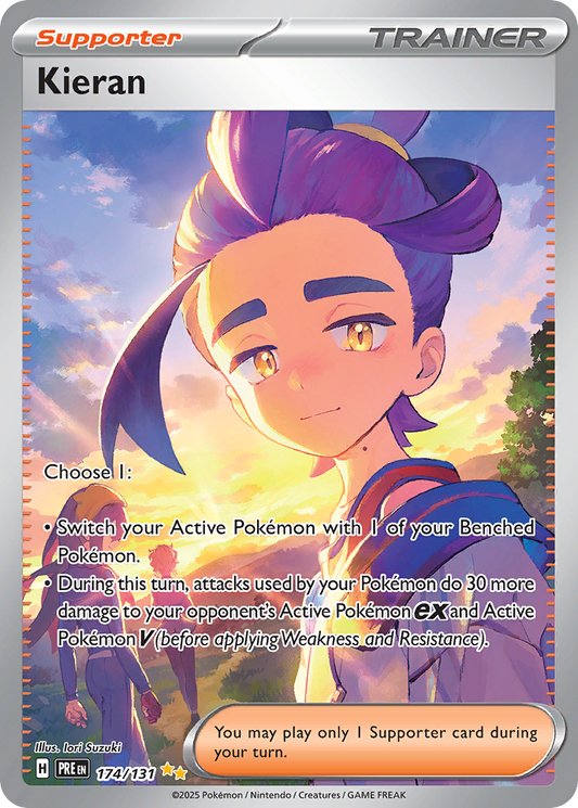 Kieran 174/131 Special Illustration Rare | Prismatic Evolutions | Pokemon Card