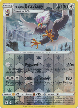 Hisuian Braviary 132/189 Reverse Holo | Astral Radiance | Pokemon Card