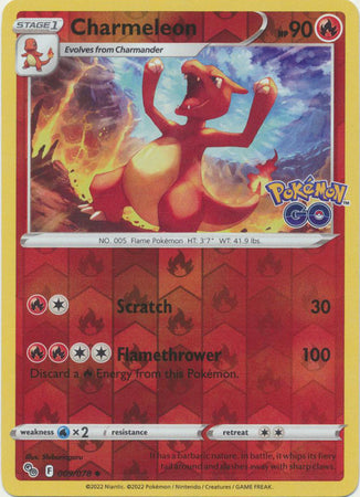 Charmeleon 9/78 Reverse Holo | Pokémon GO | Pokemon Card