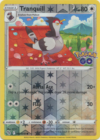 tranquill pokemon card Tranquill (149/086)