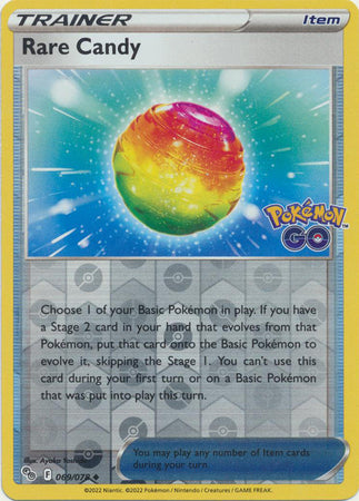 Rare Candy 69/78 Reverse Holo | Pokémon GO | Pokemon Card