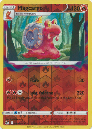 Magcargo 22/196 Reverse Holo | Lost Origin | Pokemon Card
