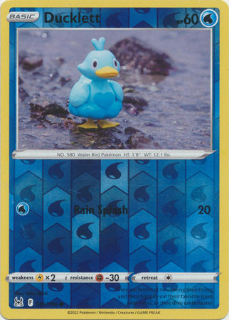 ducklett pokemon card Master Ball Reverse Holo (022) 2025 Japanese Sv11w-White Flare Dark Explorers set Ducklett | Lost Origin |
