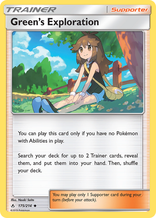 Green's Exploration 175/214 Uncommon | Unbroken Bonds | Pokemon Card
