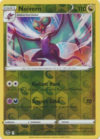 Noivern 133/195 Reverse Holo | Silver Tempest | Pokemon Card