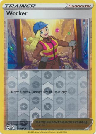 Worker 167/195 Reverse Holo | Silver Tempest | Pokemon Card