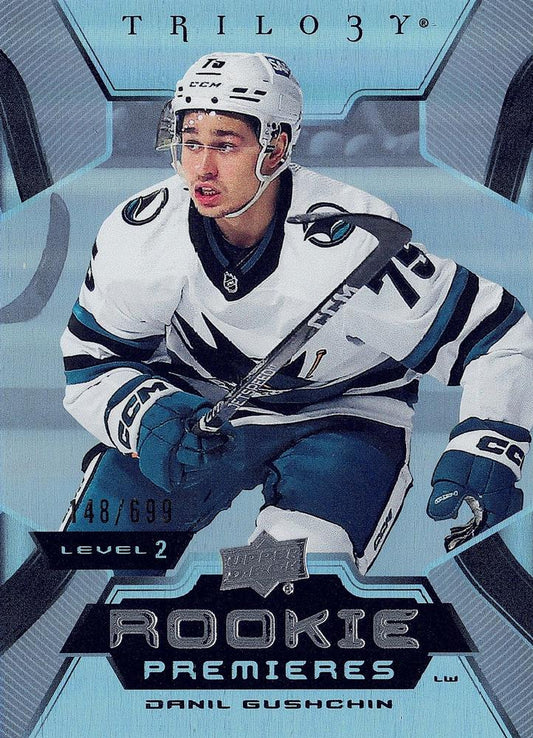 Danil Gushchin #176 San Jose Sharks | 2023-24 Upper Deck Trilogy | NHL Trading Card