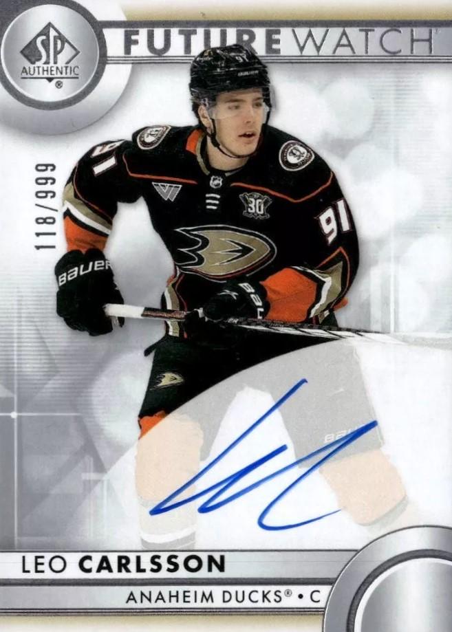 Leo Carlsson #176 Anaheim Ducks | 2023-24 SP Authentic | NHL Trading Card