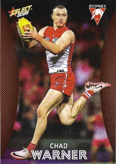 Chad Warner #176 Sydney Swans | 2025 Select AFL Footy Stars | Trading Card