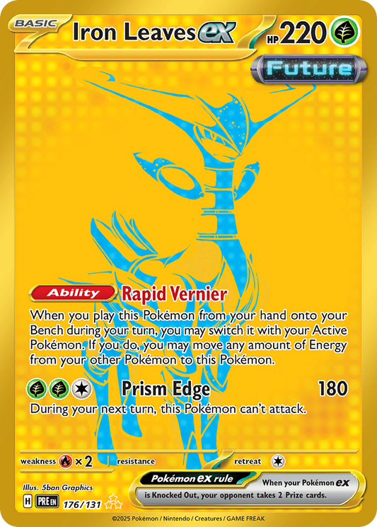 Iron Leaves ex 176/131 Hyper Rare | Prismatic Evolutions | Pokemon Card