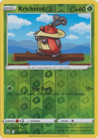 Kricketot 10/159 Reverse Holo | Crown Zenith | Pokemon Card