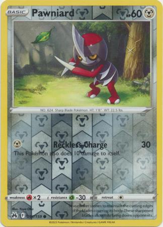 Pawniard 91/159 Reverse Holo | Crown Zenith | Pokemon Card