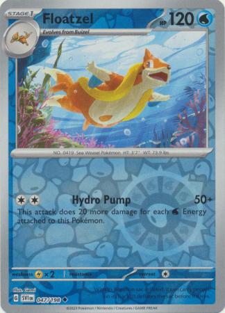 Floatzel 47/198 Reverse Holo | Scarlet & Violet | Pokemon Card