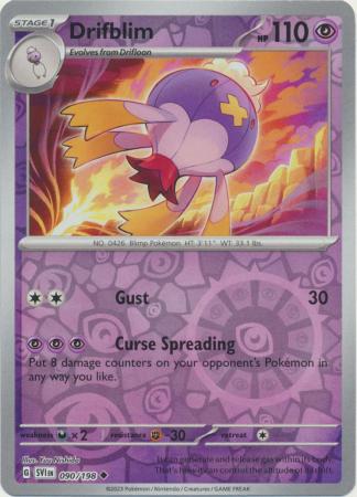Drifblim 90/198 Reverse Holo | Scarlet & Violet | Pokemon Card