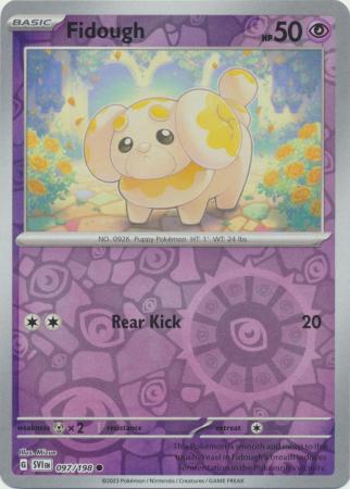 Fidough 97/198 Reverse Holo | Scarlet & Violet | Pokemon Card
