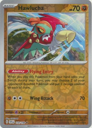Hawlucha 118/198 Reverse Holo | Scarlet & Violet | Pokemon Card