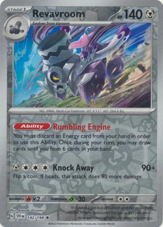 Revavroom 142/198 Reverse Holo | Scarlet & Violet | Pokemon Card