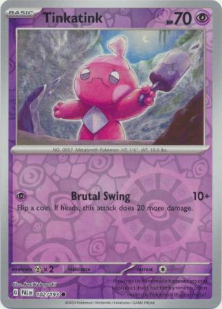 Tinkatink 102/193 Reverse Holo | Paldea Evolved | Pokemon Card