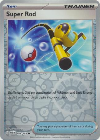 Super Rod 188/193 Reverse Holo | Paldea Evolved | Pokemon Card