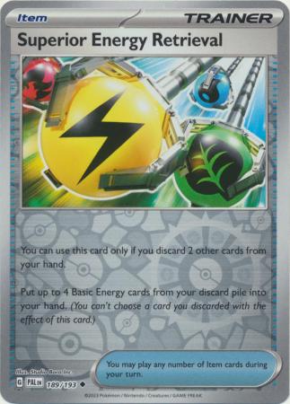 Superior Energy Retrieval 189/193 Reverse Holo | Paldea Evolved | Pokemon Card