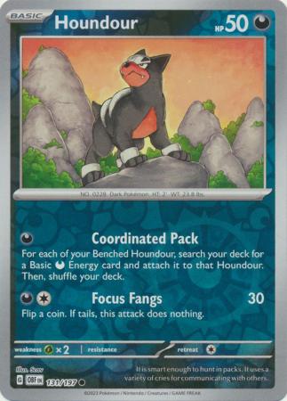 Houndour 131/197 Reverse Holo | Obsidian Flames | Pokemon Card