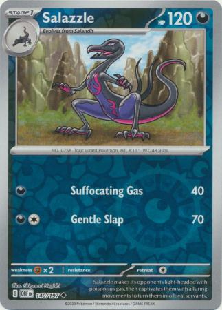Salazzle 140/197 Reverse Holo | Obsidian Flames | Pokemon Card