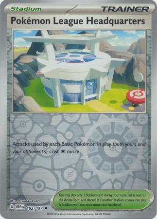 Pokémon League Headquarters 192/197 Reverse Holo | Obsidian Flames | Pokemon Card
