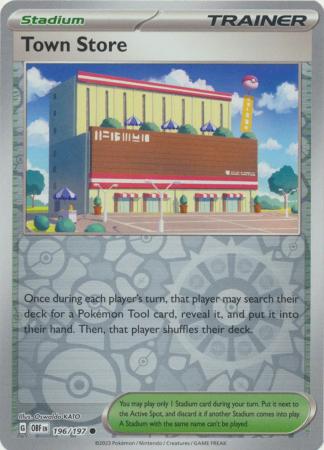 Town Store 196/197 Reverse Holo | Obsidian Flames | Pokemon Card