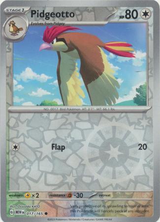 Pidgeotto 17/165 Reverse Holo | 151 | Pokemon Card