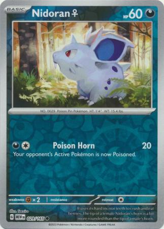 Nidoran 29/165 Reverse Holo | 151 | Pokemon Card