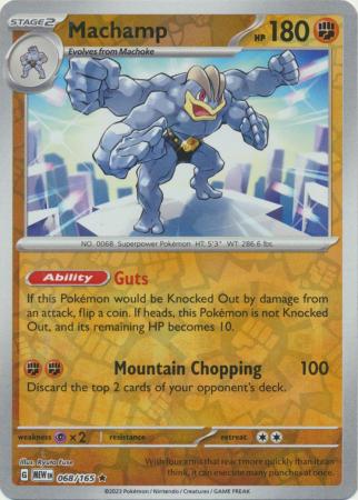Machamp 68/165 Reverse Holo | 151 | Pokemon Card