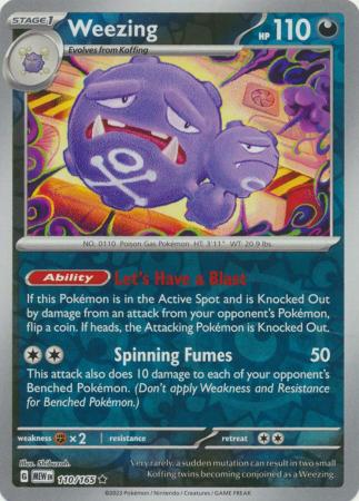 Weezing 110/165 Reverse Holo | 151 | Pokemon Card