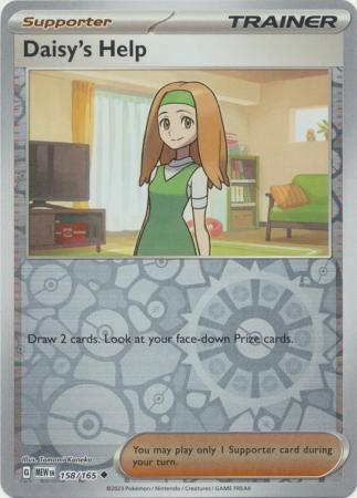 Daisy's Help 158/165 Reverse Holo | 151 | Pokemon Card
