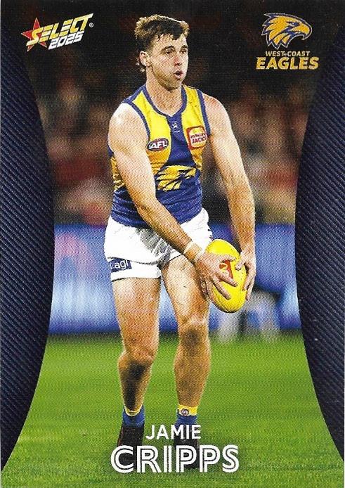 Jamie Cripps #178 West Coast Eagles | 2025 Select AFL Footy Stars | Trading Card