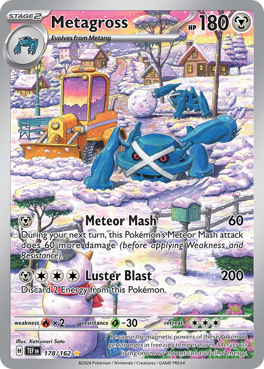 Metagross 178/162 Illustration Rare | Temporal Forces | Pokemon Card