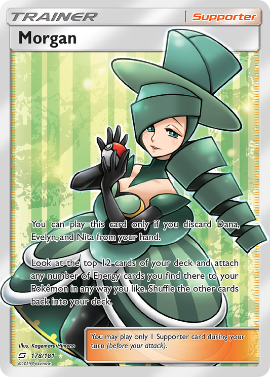 Morgan 178/181 Rare Ultra | Team Up | Pokemon Card