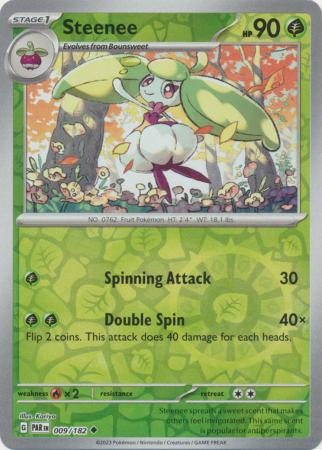 Steenee 9/182 Reverse Holo | Paradox Rift | Pokemon Card