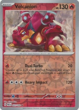 Volcanion 22/182 Reverse Holo | Paradox Rift | Pokemon Card