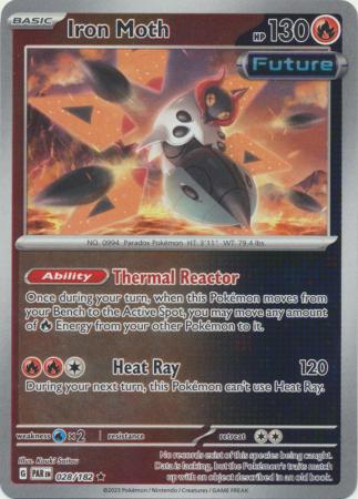 Iron Moth 28/182 Reverse Holo | Paradox Rift | Pokemon Card