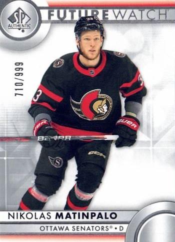 Nikolas Matinpalo #179 Ottawa Senators | 2023-24 SP Authentic | NHL Trading Card