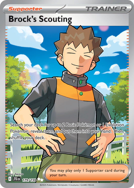 Brock's Scouting 179/159 Ultra Rare | Journey Together | Pokemon Card