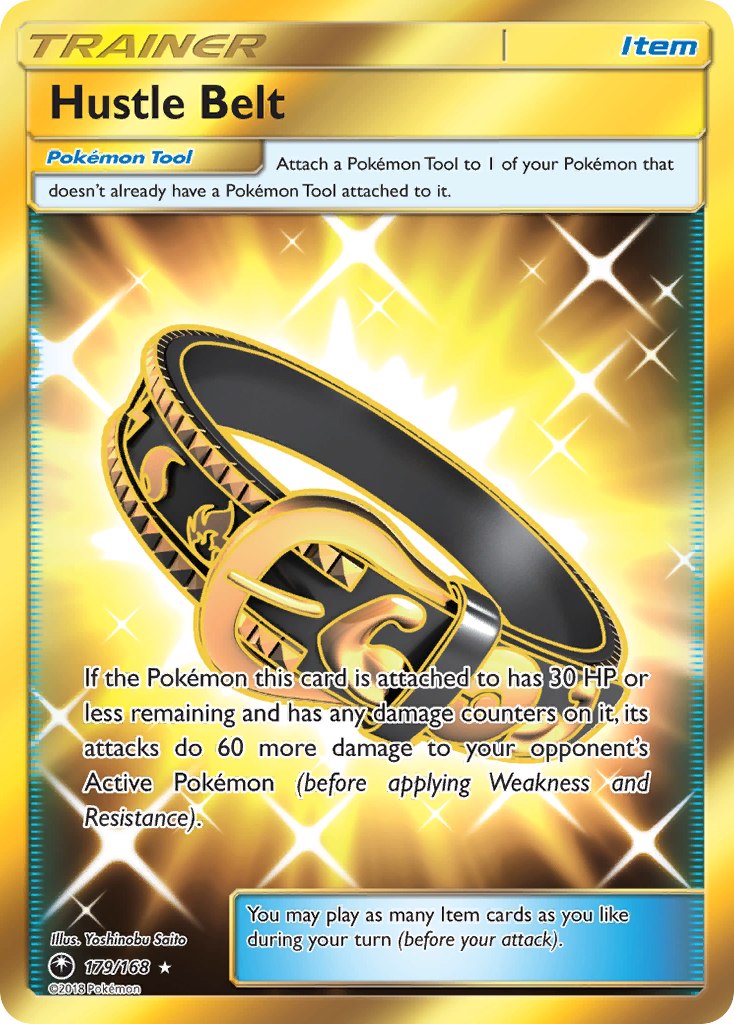 Hustle Belt 179/168 Rare Secret | Celestial Storm | Pokemon Card