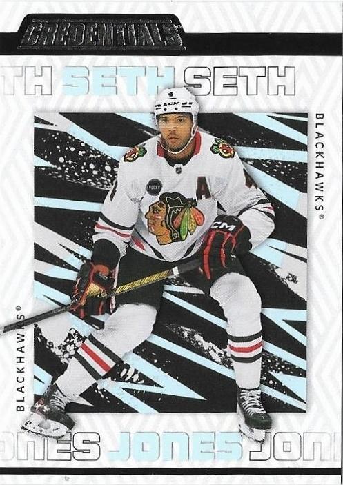 Seth Jones #17 Chicago Blackhawks | 2023-24 Upper Deck Credentials | NHL Trading Card