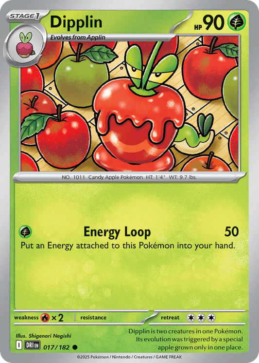 Dipplin 17/182 Common | Destined Rivals | Pokemon Card